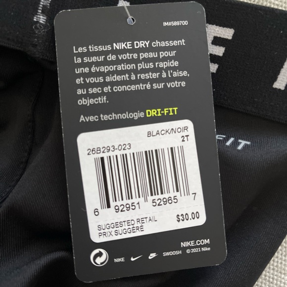 2 for 1 Brand New Nike Dri-Fit leggings! Size 2T, 3T and 4T available. - Picture 5 of 9